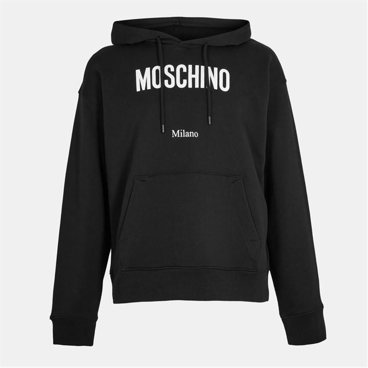 Moschino Men's Black Milano Pull Over Hoodie in Size M, Sports Direct