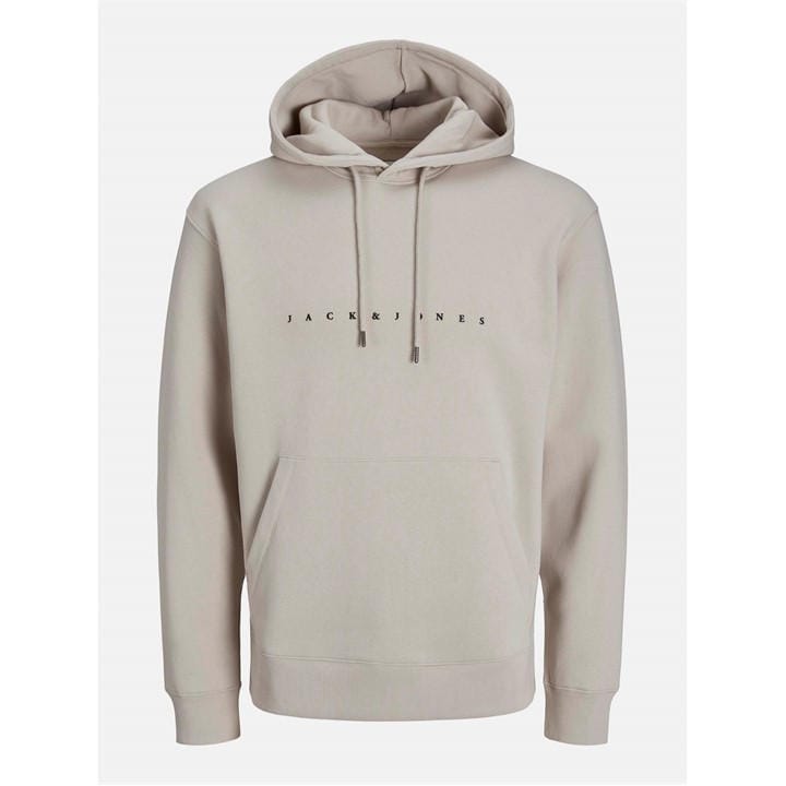Jack And Jones Men's Cream Jack Star Sweat Hood Sn63 in Size L, Sports Direct