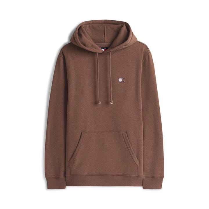 Tommy Jeans Men's Brown Xs Badge Hoodie in Size 2XL, Sports Direct