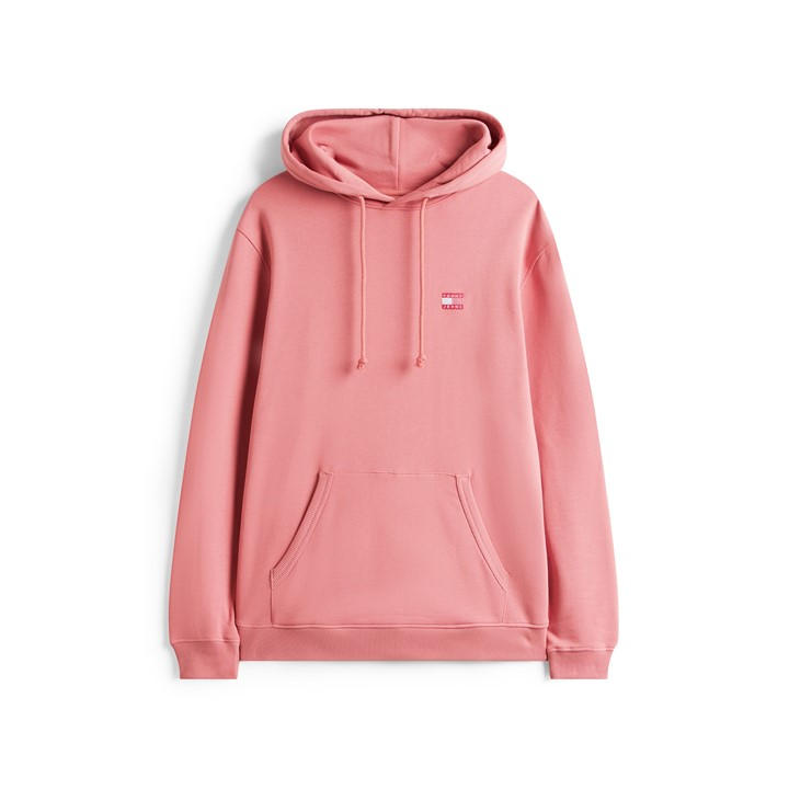 Tommy Jeans Men's Pink Xs Badge Hoodie in Size 2XL, Sports Direct