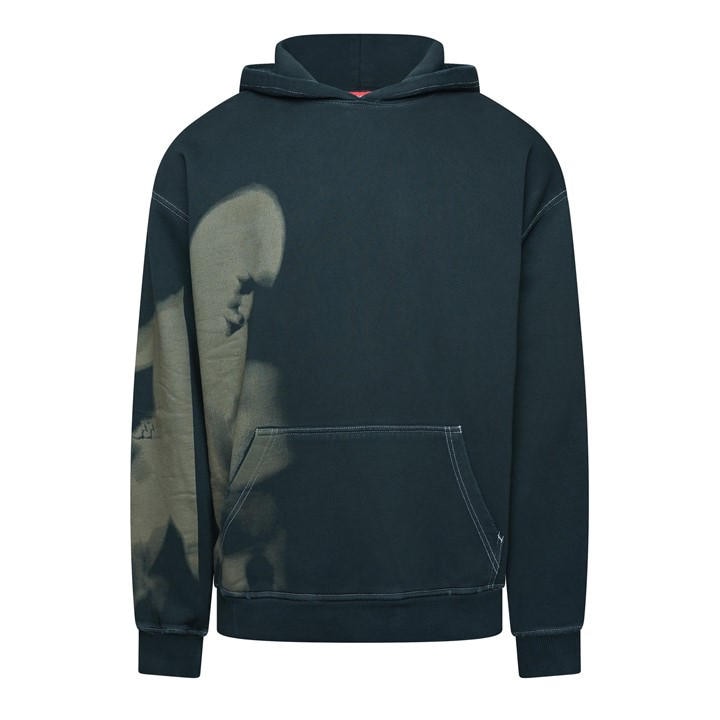 Diesel Men's Black Over The Head Hoodie in Size M, Sports Direct