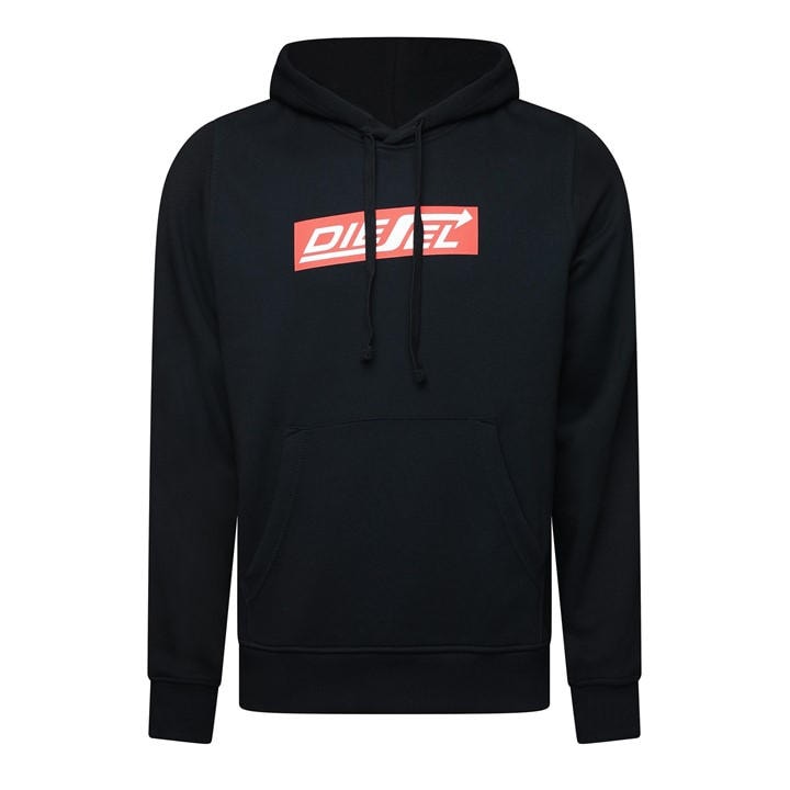 Diesel Men's White S-Ginn-Hood 2 Hoodie in Size XS, Sports Direct