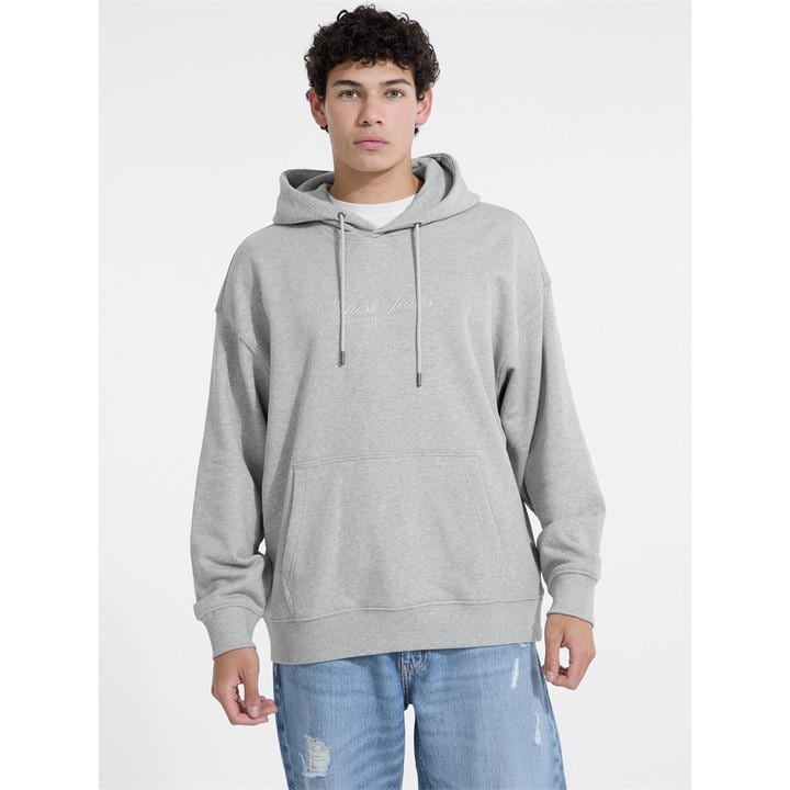 Guess Men's Grey Script Hoodie in Size XL, Sports Direct