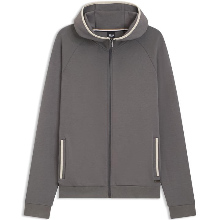 Boss Men's Grey Sense Hooded Jacket 10265882 0 in Size M, Sports Direct