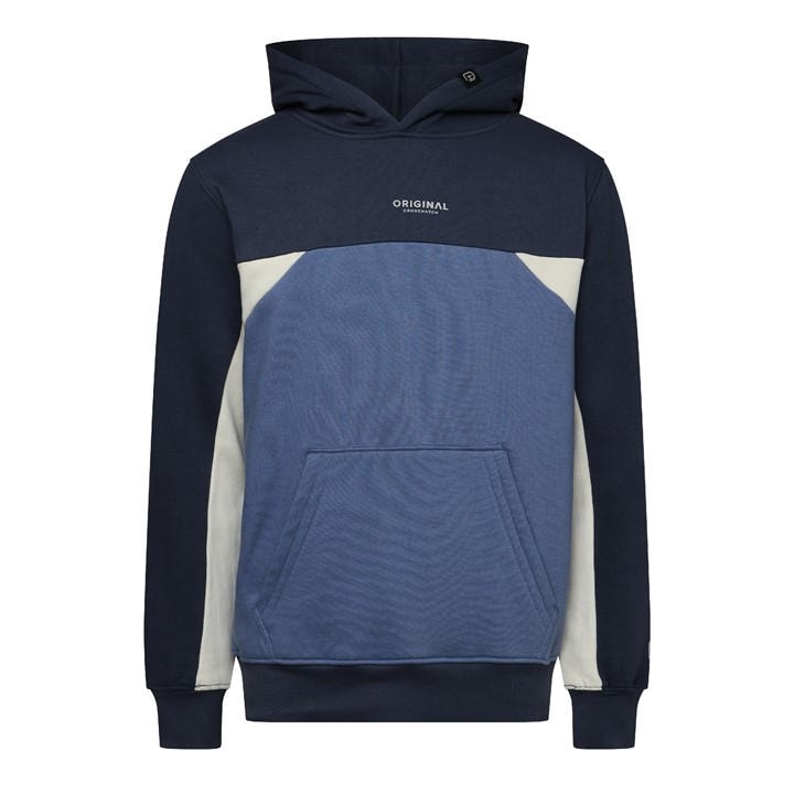 Crosshatch Men' Blue Ch Castlebay Hoodie Sn64 in Size S, Sports Direct