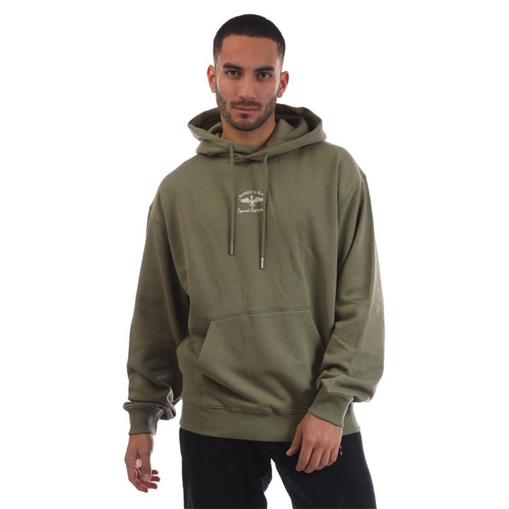 Avirex Men's Beige Belmont Pull Over Hoodie in Size M, Sports Direct