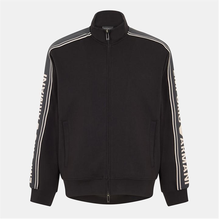 Emporio Armani Men's Black Zip Hoodie in Size 2XL, Sports Direct