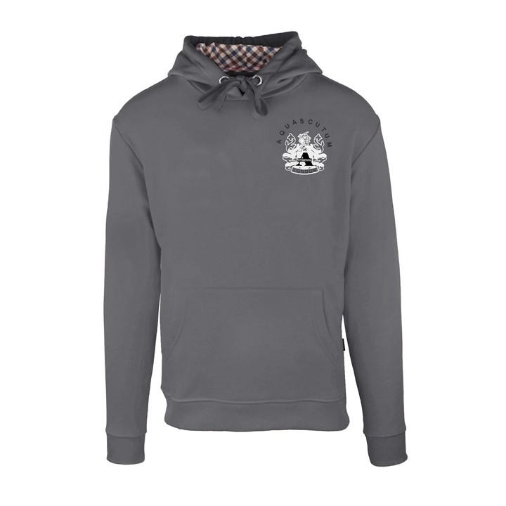 Aquascutum Men' Grey Pull Over Hoodie in Size S, Sports Direct
