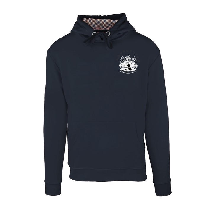 Aquascutum Men's Blue Pull Over Hoodie in Size XL, Sports Direct