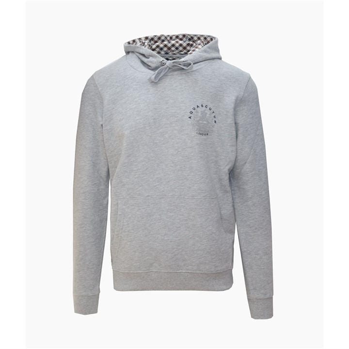 Aquascutum Men's Grey Hooded Sw