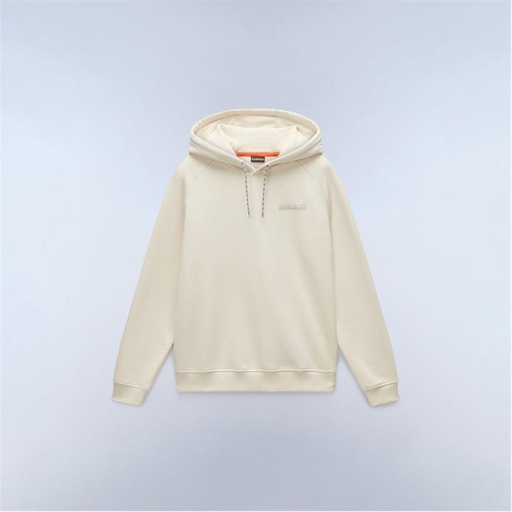 Napapijri Men's Beige Napa Back Graphics Hoodie in Size L, Sports Direct