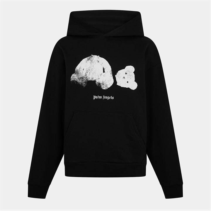 Palm Angels Men's Black Kill Bear Pull Over Hoodie in Size 2XL, Sports Direct
