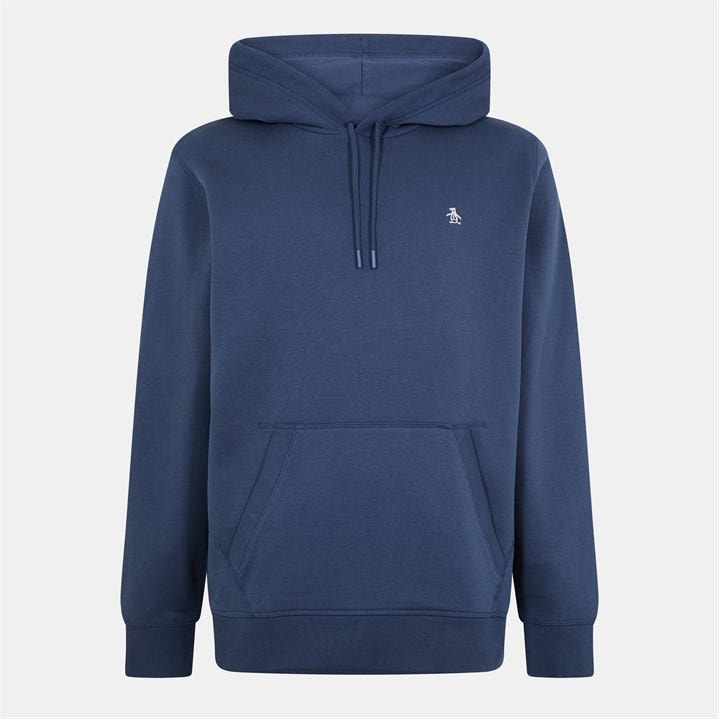 Original Penguin Men's Blue Op Stick Pete Fleece Hoodie in Size M, Sports Direct