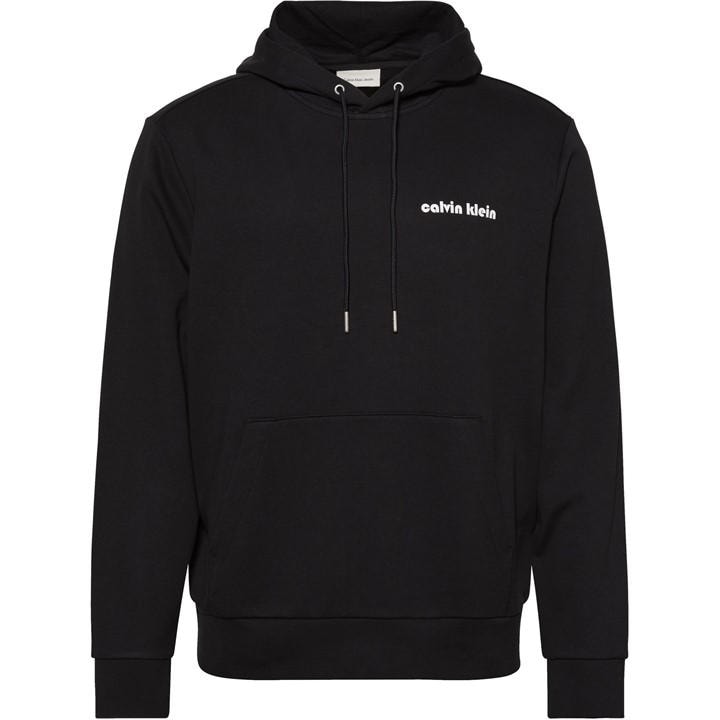 Calvin Klein Jeans Men's Black Bauhaus Pull Over Hoodie in Size 2XL, Sports Direct