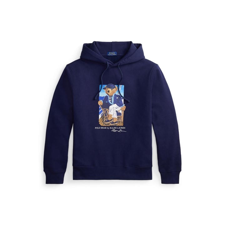 Polo Ralph Lauren Men's Blue Overhead Hoodie in Size L, Sports Direct