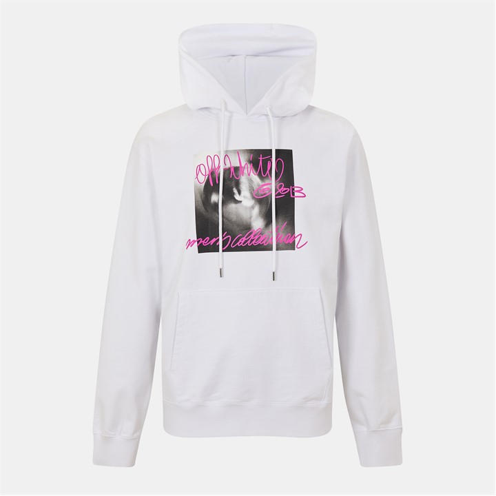 Off White Men's White Off Tornado Slim Fit Hoodie in Size 2XL, Sports Direct