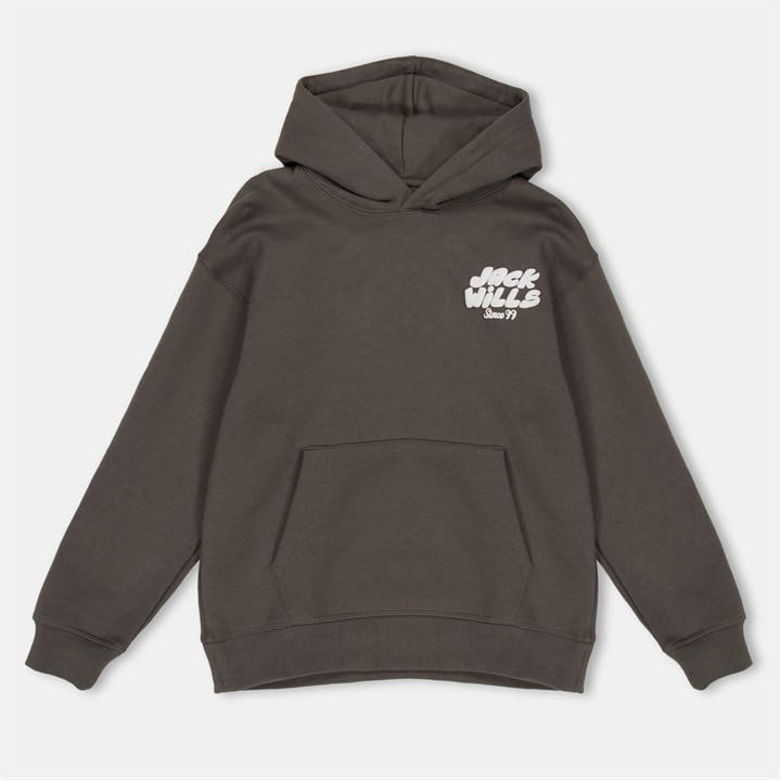 Jack Wills Girls Grey Kids Jw Loose Fit Hoodie in Size S, Sports Direct