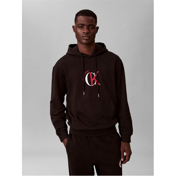 Calvin Klein Jeans Men's Black Ckj Terry Graph Hdy Sn62