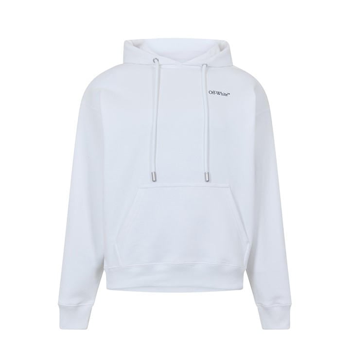 Off White Men's White Off Logo Skate Pull Over Hoodie in Size XS, Sports Direct