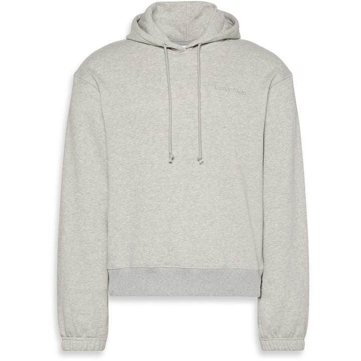 Calvin Klein Men's Grey Pullover Hoodie in Size L, Sports Direct