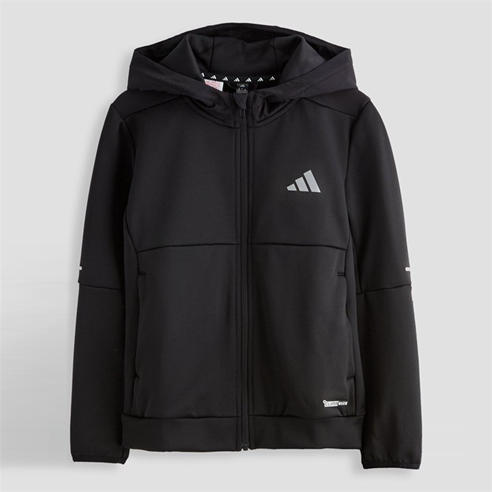 adidas - Kids' Clima Full-Zip Hooded Tracksuit Top