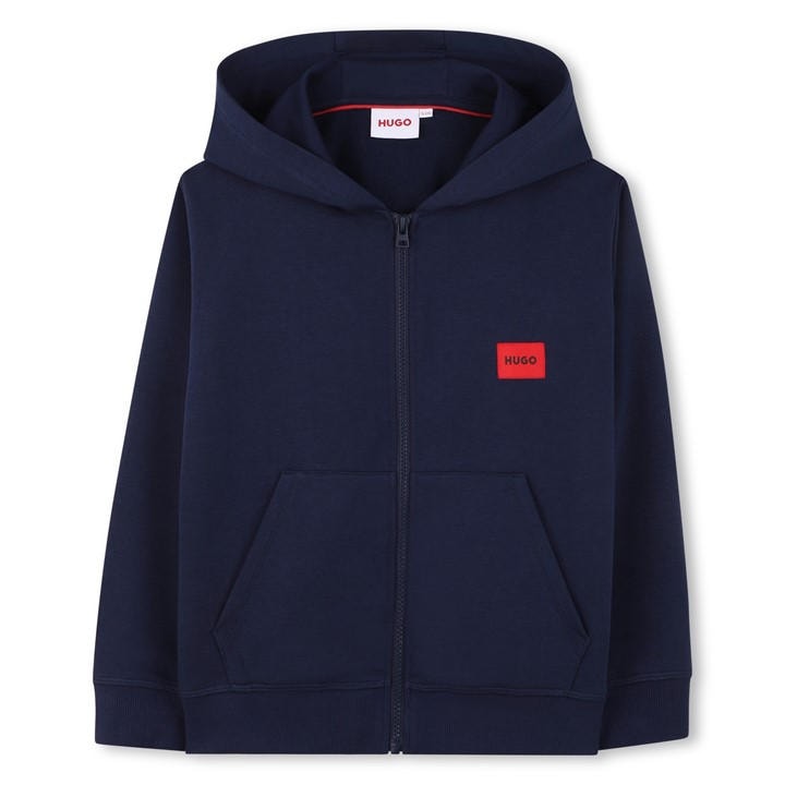 Hugo Boys Blue Kids' Zip Hoodie in Size 9 - 10 Years, Sports Direct