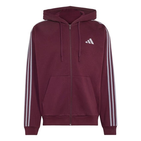 adidas - Essentials Fleece 3-Stripes Full-Zip Hoodie Mens