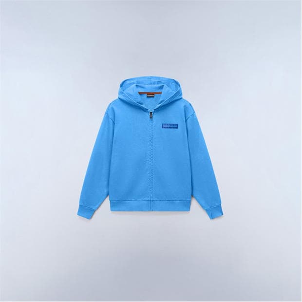 Blue Jasper B9A - Napapijri - Napa Logo Zip Hood Juniors