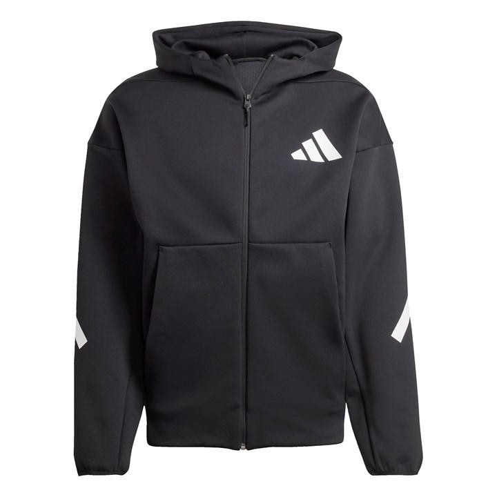 Adidas Men's Black Z.n.e. Full Zip Hoodie in Size 2XL, Sports Direct