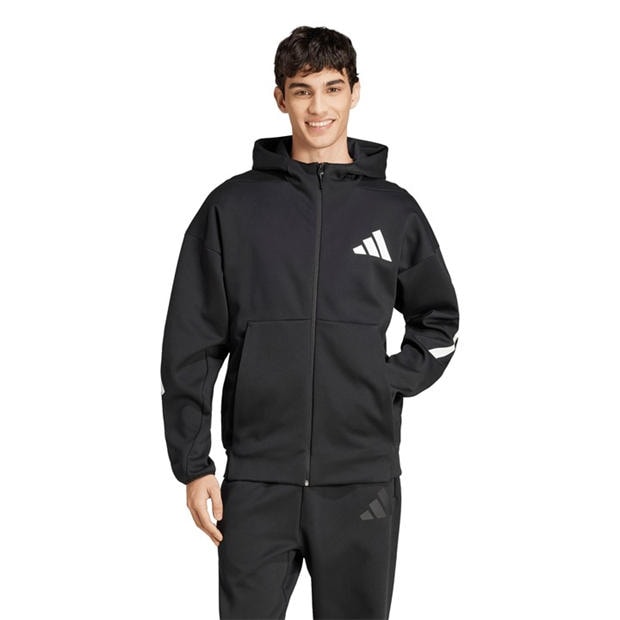Black - adidas - Men's Z.N.E. Full Zip Hoodie