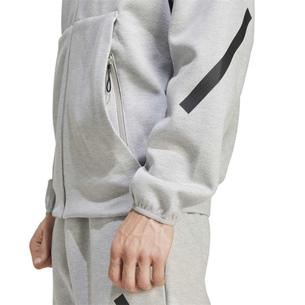 Medium Grey Hea - adidas - adidas M Z.N.E. Fz Hoody Mens