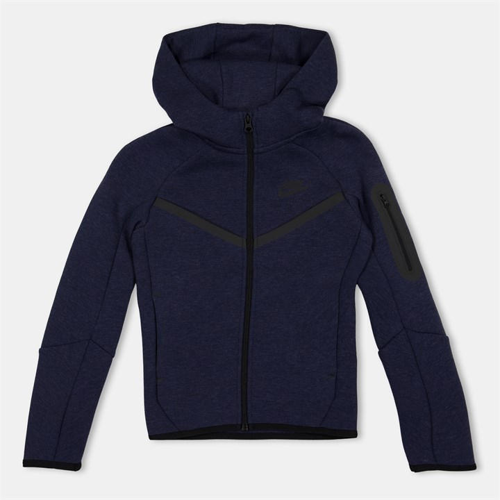 Nike Boys Blue Sportswear Tech Fleece Full-Zip Hoodie Juniors