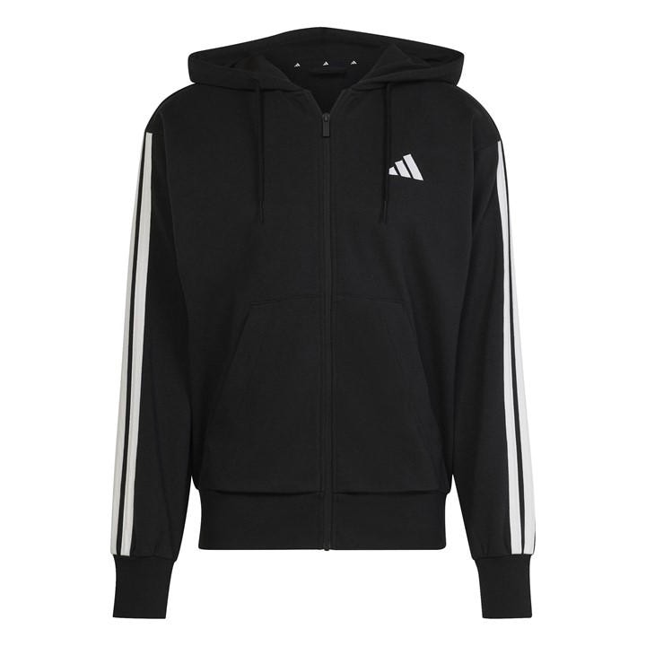 Adidas Men's Black Full Zip Hoodie in Size XL, Sports Direct