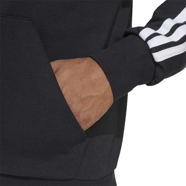 Black/White - adidas - Men's Full Zip Hoodie