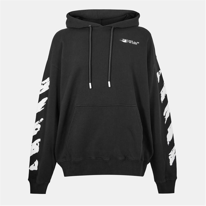 Off White Men's Black Ink Arrow Pullover Hoodie in Size L, Sports Direct