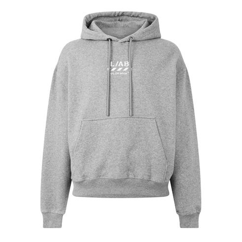 L AB Off White - Men's Off Diag Cotton Over the Head Oversized-Fit Hoodie