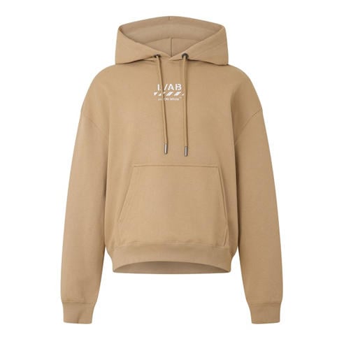 L AB Off White - Men's Off Diag Cotton Over the Head Oversized-Fit Hoodie