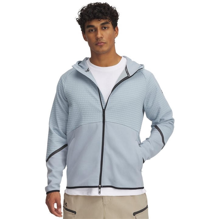 Under Armour Men' Blue Unstoppable Zip Hoodie in Size S, Sports Direct