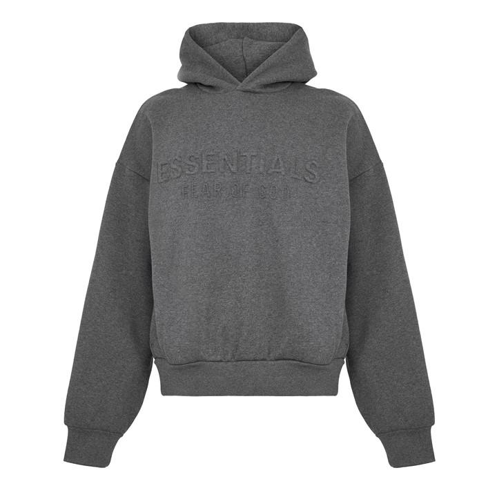 Fear Of God Essentials Men's Grey Overhead Hoodie in Size M, Sports Direct