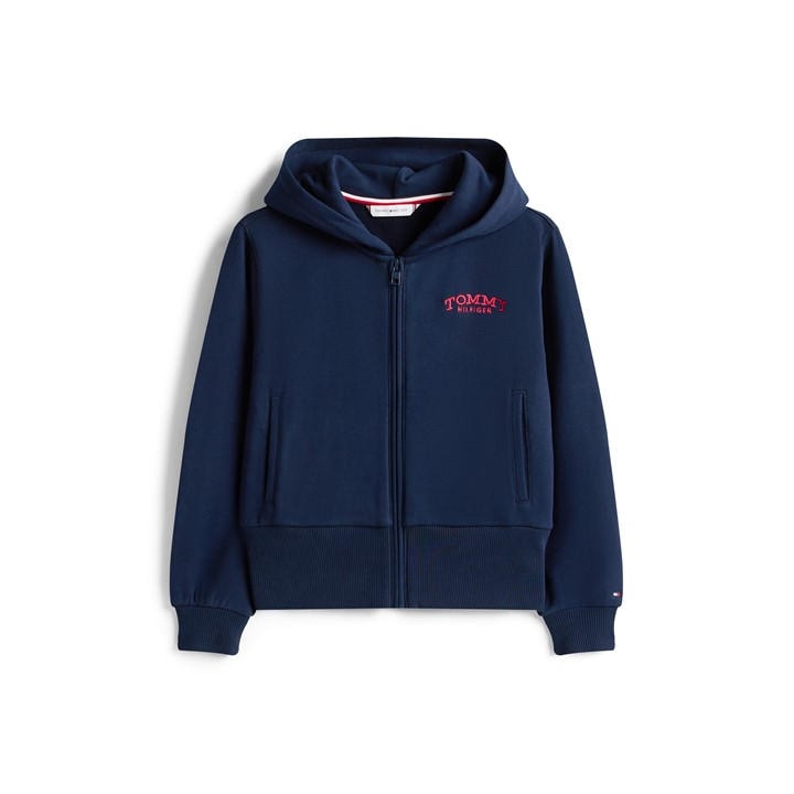 Tommy Hilfiger Girls Blue Kids' Zip Hoodie in Size 14 - 16 Years, Sports Direct
