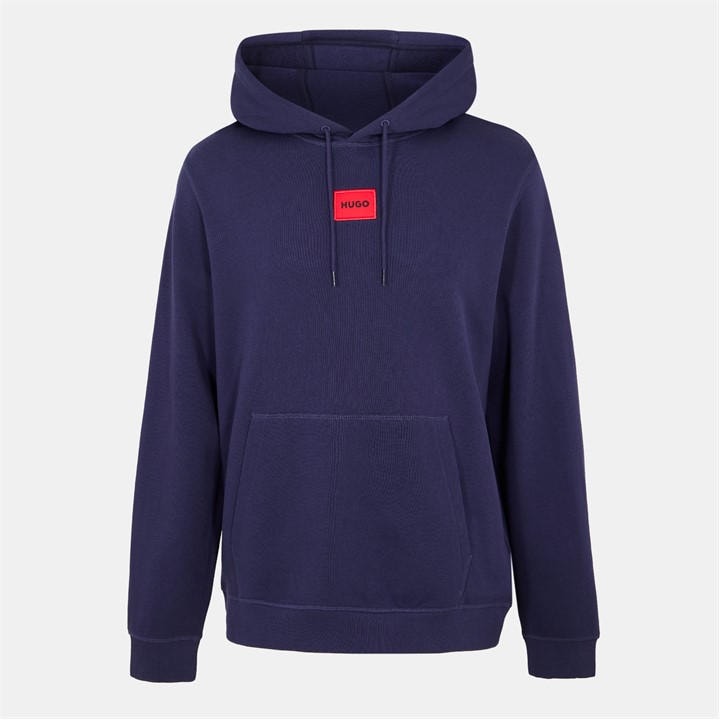 Hugo Men's Blue Daratschi Drawstring Hoodie - Contemporary Streetwear Design in Size M, Sports Direct
