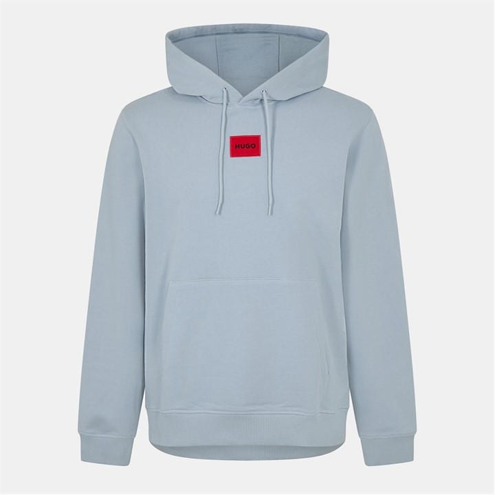 Hugo Men's Blue Daratschi Drawstring Hoodie - Contemporary Streetwear Design in Size L, Sports Direct