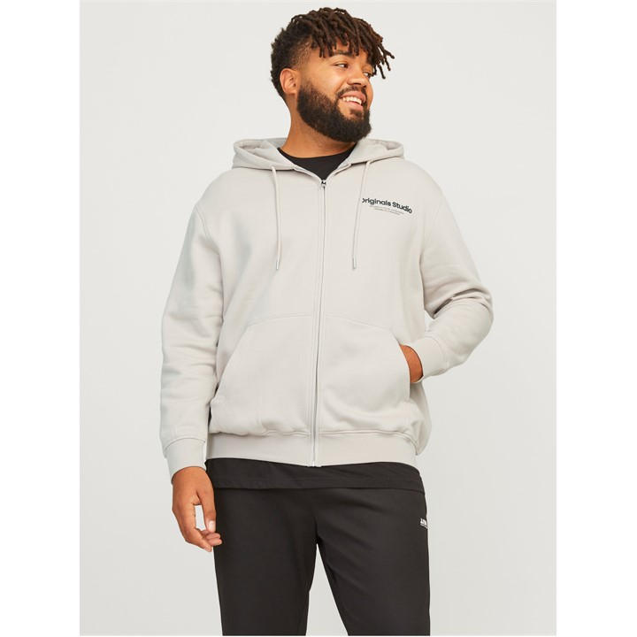 Jack And Jones Men's Beige Vest Zip Hoodie in Size XXXXXL, Sports Direct