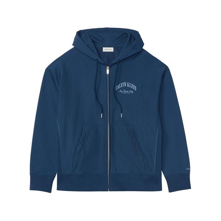 Calvin Klein Jeans Men's Blue Overhead Hoodie in Size M, Sports Direct