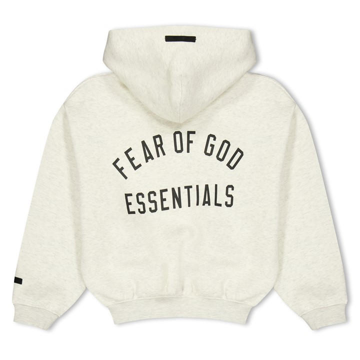 Fear Of God Essentials  Kids Grey ' Zip Hoodie in Size 14 - 16 Years, Sports Direct