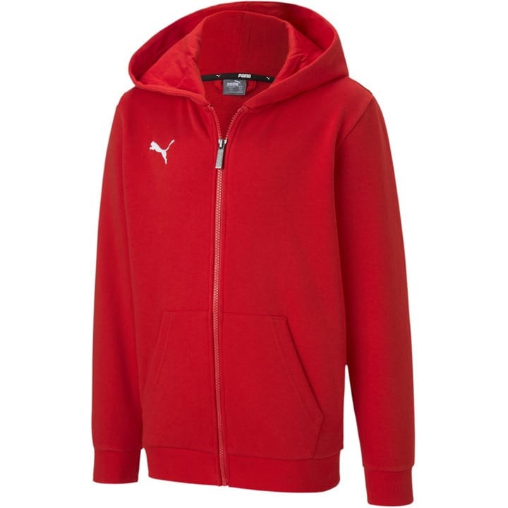 Puma Boys Red Teamgoal 23 Casuals Zip Hoodie in Size 5 - 6 Years, Sports Direct