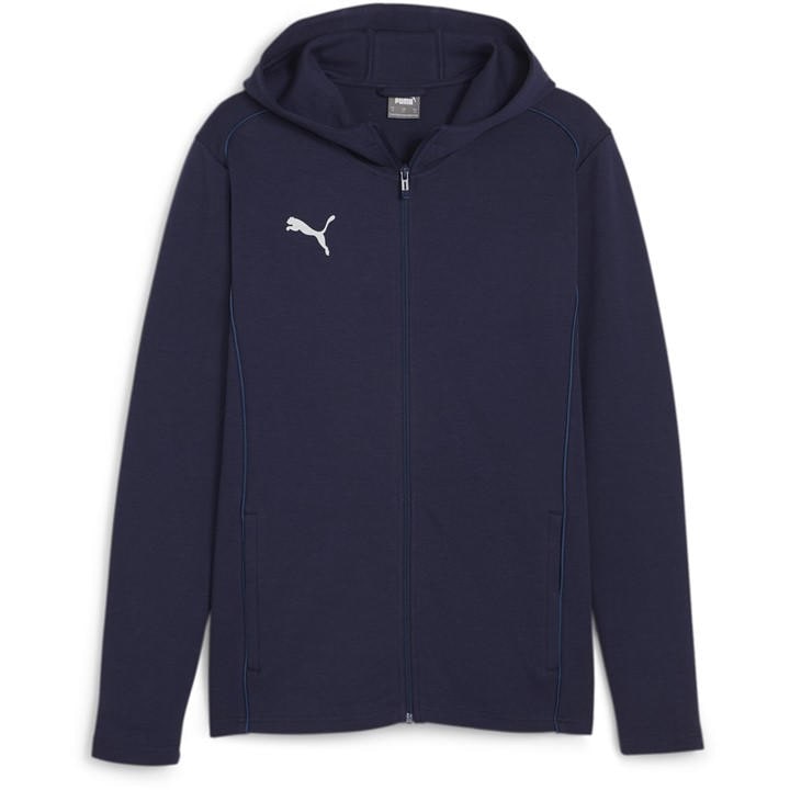 Puma Men' Blue Teamfinal Casuals Zip Hoodie in Size S, Sports Direct