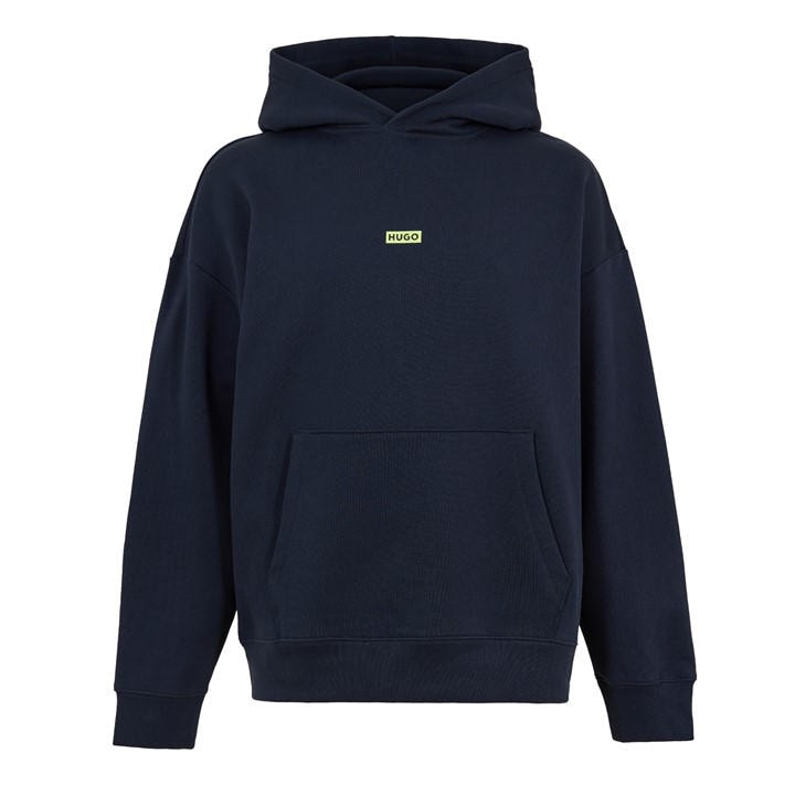Hugo Men's Blue Overhead Hoodie in Size L, Sports Direct
