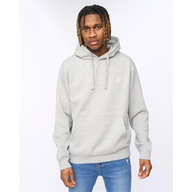Grey Marl - SikSilk - Men's Overhead Hoodie