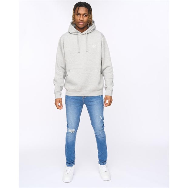 Grey Marl - SikSilk - Men's Overhead Hoodie